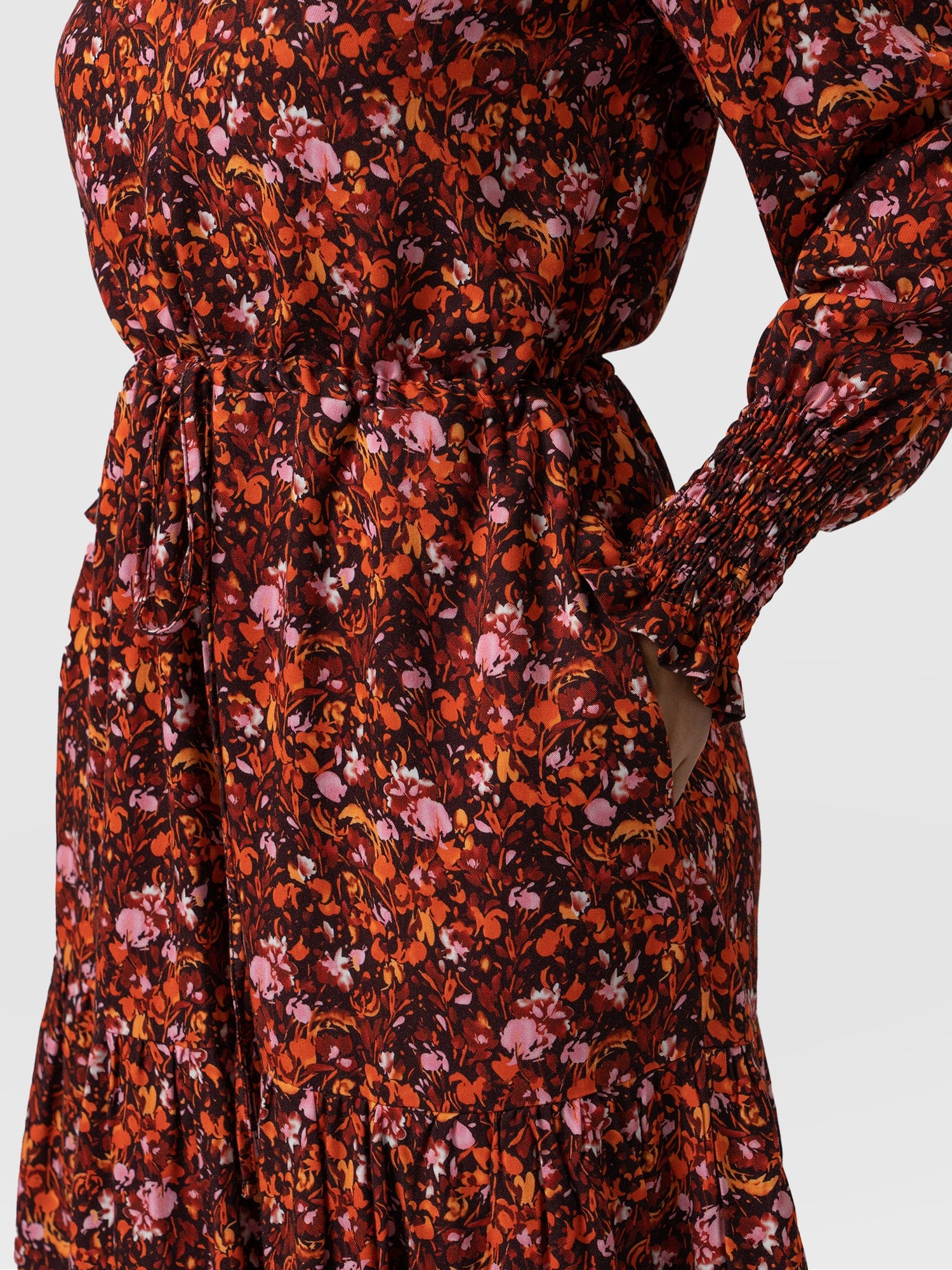 Mini Olivia Zip Up Dress Red Speckled Fire - Women's Dresses | Saint + Sofia® EU
